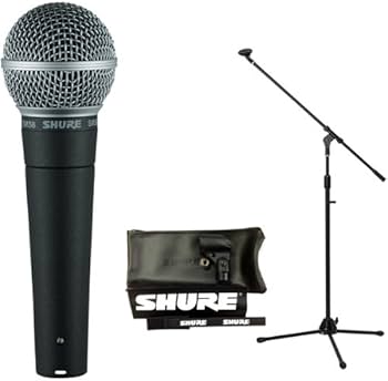 Amazon | 【ブームマイクスタンド付7点セット】SHURE/シュア SM58-LCE