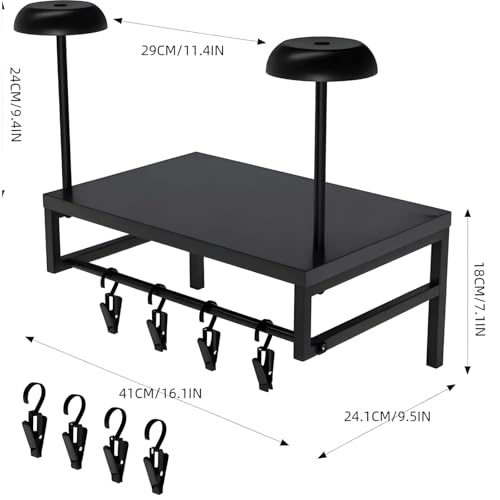 Soporte de casco de madera robusto, organizador de garaje de pared compacto 3