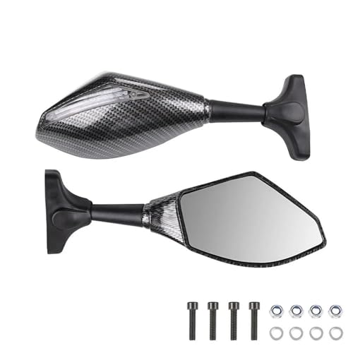 Espejo retrovisor para motocicleta Suzuki GSXR 600 con intermitentes LED
