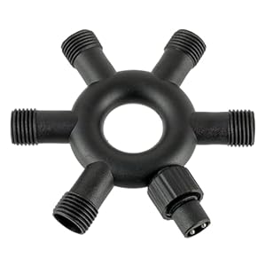 HUAREW divisor de luz de Navidad, conector de luz de Navidad de 2 vías, Conector divisor para luces de hadas, para luces de carámbano, luces de red, luces de cortina(6 vías)