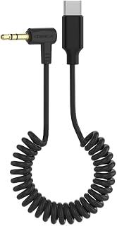 comica CVM-D-UC Audio Output Cable for Microphones with 3.5mm TRS to USB-C Audio Cable with ADC Chip