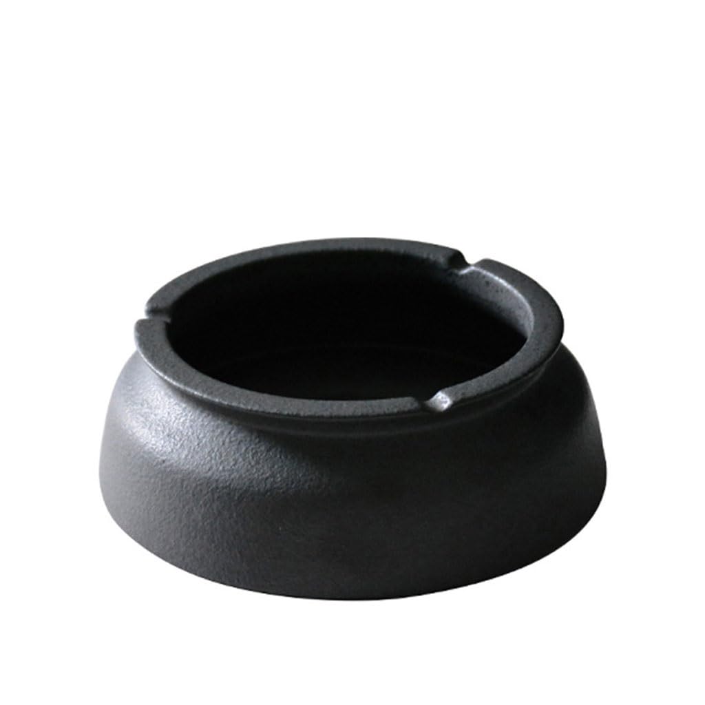 Gthtuhfd Ash Tray Stoneware Ashtray Creative Home Portable Living Room Ceramic Windproof Decorative Round Ashtray For Outside Patio