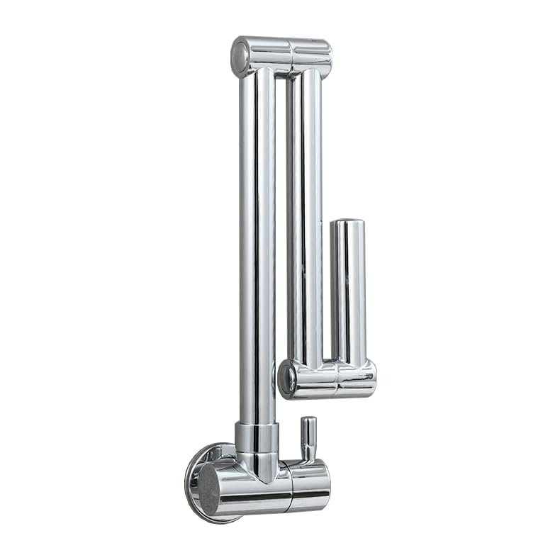 Robinet mitigeur mural évier cuisine pivotant laiton chrome pliable