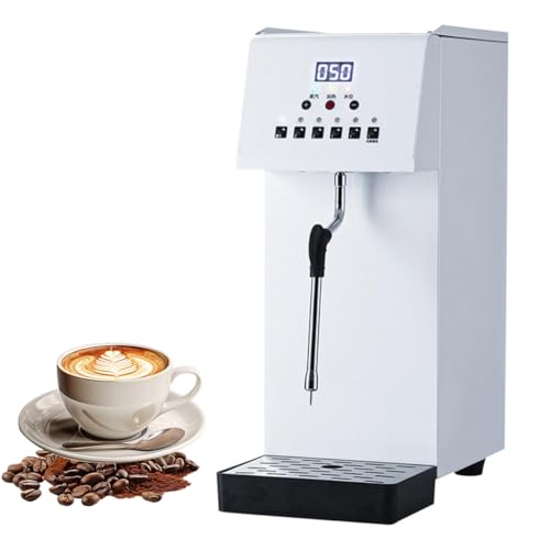 Fully Automatic Electric Steam Milk Frother - 6L Stainless Steel Frothing Machine for Espresso & Desserts