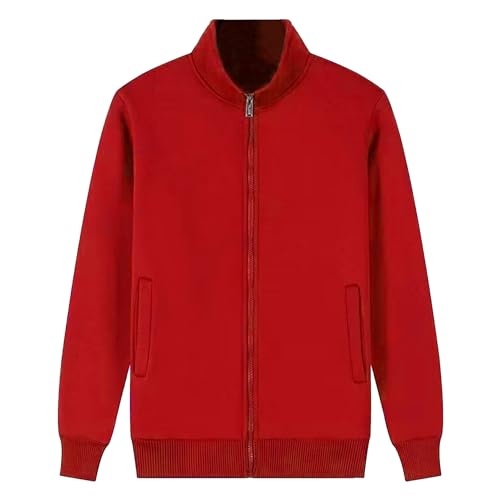 Veste en peluche doublée contre le froid veste zippée coupe-vent homme