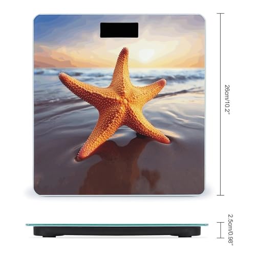Báscula digital de baño Starfish con vidrio templado miniatura 2