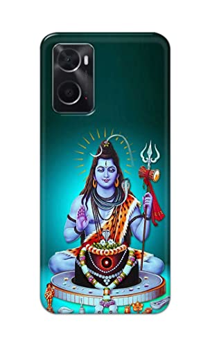 Image of Printed Hard Back Cover Case for Oppo A76 | Oppo A36 | Oppo A96 Back Cover (Lord Shiva) -1803