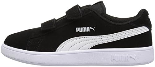 PUMA Smash v2 Suede Preschool Sneakers (Puma Black/Puma White)(7 M US Toddler) | Image 7