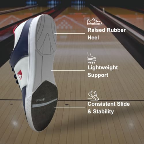 Image of Pyramid Men's Path Lite Seamless Mesh Bowling Shoes - Lightweight Seamless Design, Athletic Fit, Breathable Knit Upper, Universal Slide Soles