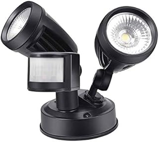Security Lights with Motion Sensor, 30W 2700LM LED Security Lights with Motion Sensor, 2 Adjustable Head Flood Lights Outdoor, IP65 Waterproof Outdoor Sensor Wall Light for Yard, Porch (Warm White)