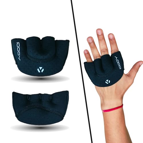 YOOGI Cricket Half Finger Fielding Gloves, Lightweight Training Gloves with Neoprene Padding, Adult Size