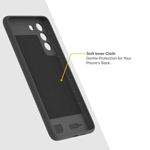 Image of Outlouders Back Cover for Samsung Galaxy S21 FE 5G | Full Camera Protection | TPU Soft Flexible Shockproof Bumper Case (Grey)