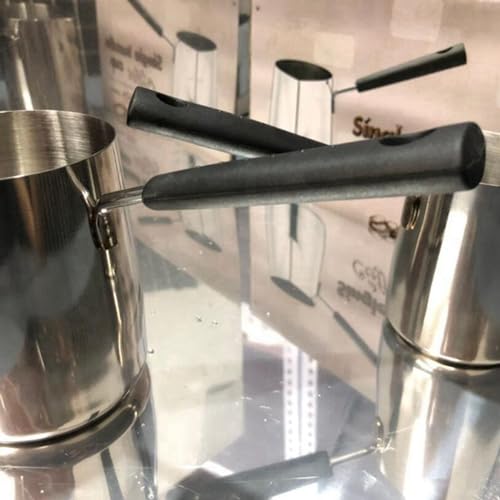 Jarra de metal para derretir cera de velas y jabón con mango protector 350ml 3