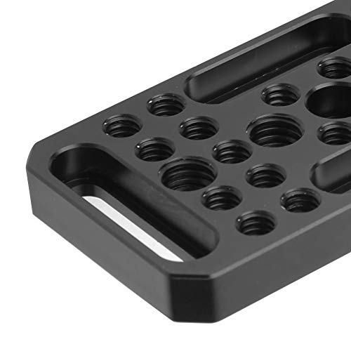 Image of Aluum y Video ing Cheese Expan Plate, C Plate for DSLR C, Weight CNC hining, with 1 /4 and 3 /8 S Holes for Adding Equipment,
