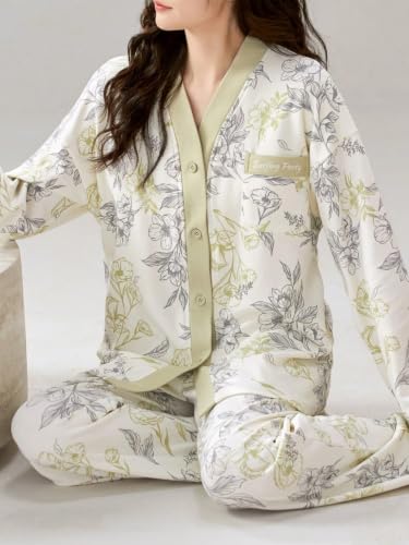 Image of LITZO Womens Korean Night Dress || Pyjama Set ||Korean Nightsuit || Women Nightwear ||Round Neck Half Sleeve Nightsuit || Loungewear || Everyday Nightdress (L-228-233)