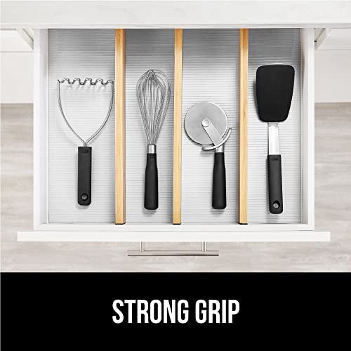 Gorilla Grip Non Adhesive, Waterproof, Durable Ribbed Drawer Liner, Easy To Trim, Reusable, Strong Grip Liners For Drawers, Kitchen Cabinets, Desk Storage, Shelf Organization, 12X20, Clear #TOP2