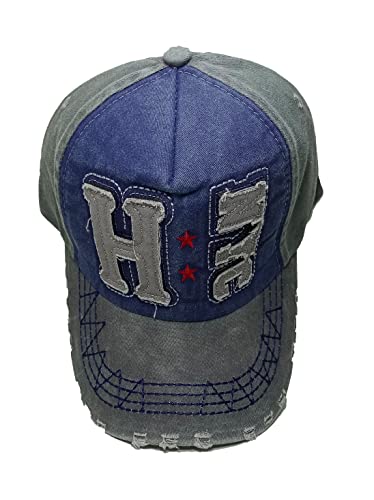 Image of Adjustable Soft Cotton Denim Cap for Men Women Baseball Vintage Washed Distressed Hats Adjustable Stylish Cap Regular Fitted