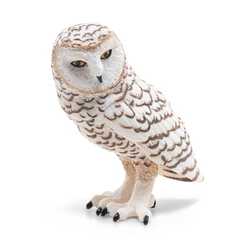 Papo - Snowy Owl Wild Animal Kingdom Tiere Figura, estampado, branco, tamanho único (50167)