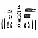 FZJDSD 29pcs Carbon Fiber Style Decor Interior Kit Cover Trim Center Console Door Window Control Panel Cover Molded Door Lock Switch Trim Compatible with Honda Accord 2008 2009 2010 2011 2012