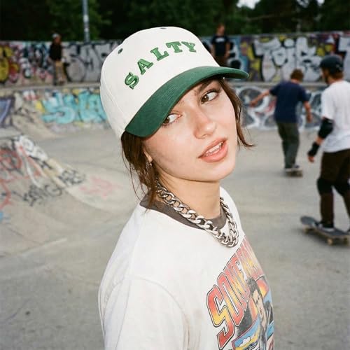 Gorra trucker bordada para playa ajustable en verde miniatura 5