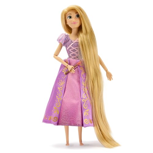 Disney Store Official, Enredados, Rapunzel, Set de Juego de Armario tocador y muñeca de Pelo Largo, Figura de Pascal, Espejo y Accesorios incluidos