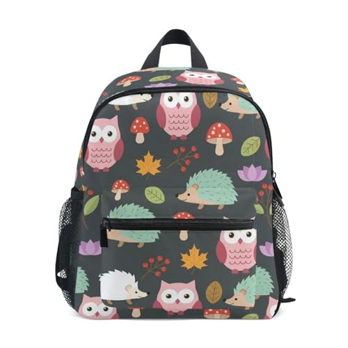 JUNZAN Zaino per bambini carino con animali della foresta per ragazzi ragazze zaino prescolare piccolo per bambini borsa per libri età 3-8 anni