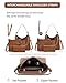 Purses for Women 3PCS, Crossbody Bags Set Large Leather Purse Shoulder Handbags with Wallet Adjustable Straps for Ladies Tote