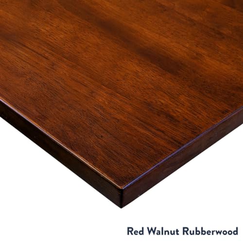 Image of Desky Electric Standing Desk, 72 x 30 inch Rubberwood Height Adjustable Sit Stand Desk, Dual Motor, Memory Presets, Ergonomic Workstation for Home Office - Dark Walnut Top