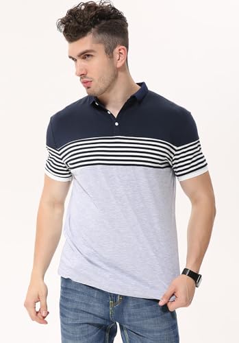 Image of fanideaz Branded Mens Half Sleeve Cotton Striped Polo T-Shirt for Mens || Polo Tshirt for Men || Branded Tshirt for Men