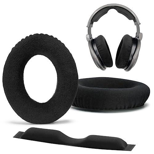 Premium Sennheiser Replacement Ear Pads & Headband, Compatible with HD 650/600, 660S, HD6XX, HD58X, Jubilee & HD580