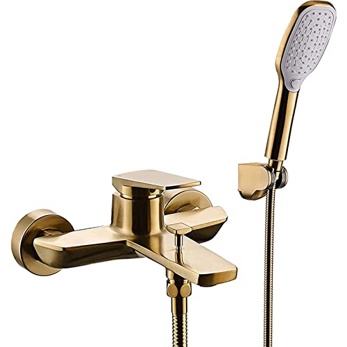 Robinet de Baignoire avec douchette 2 Fonctions mitigeur jet réglable
