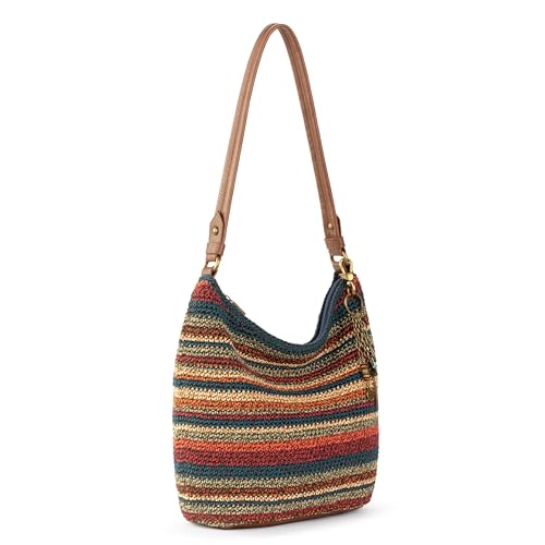 Image of The Sak Sequoia Hobo Bag - Hand Crochet Large Women's Purse for Everyday & Travel - Durable Handbag & Tote With Zipper Pocket