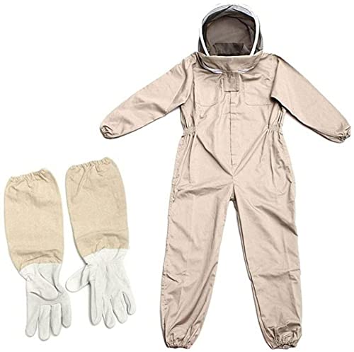 Imker-Kostüm für Erwachsene, Abnehmbarer, atmungsaktiver Imkeranzug mit Sicherheitshandschuhen und Schleierhaube für die… – Bild 3