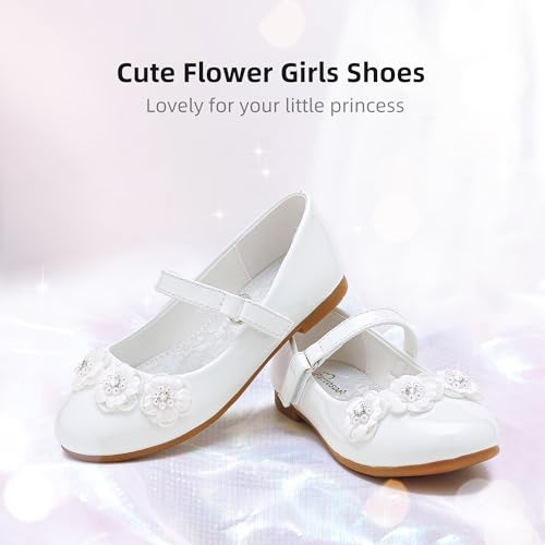 Flower Girl Shoes Dress Shoes Toddler Girls Flats Low Heel Princess Wedding Shoes for Little Big Kids4