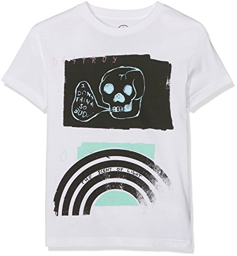 Volcom Kinder Bud Basic T-Shirt Weiß, Bambino
