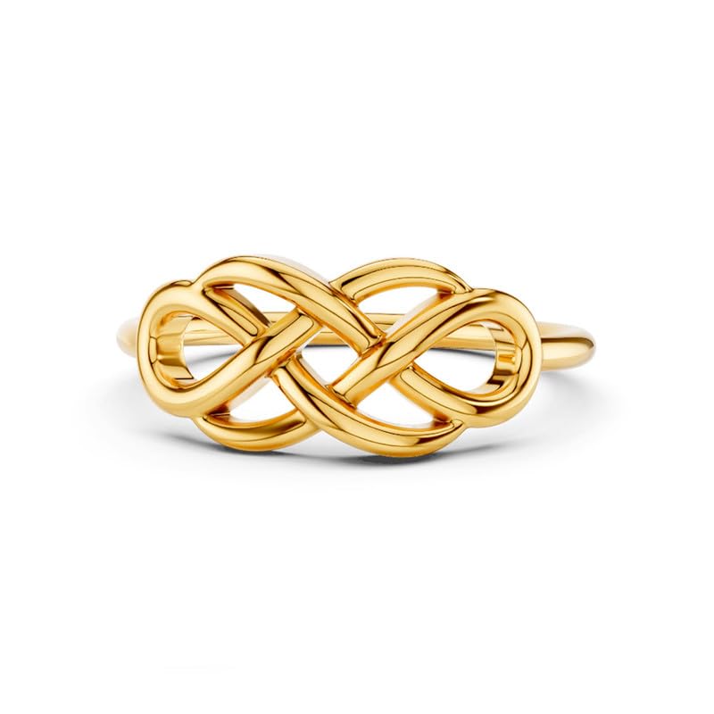 Image of KISNA 9KT / 14KT / 18KT Infinora Yellow Gold Ring For Women | S14