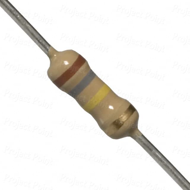 Image of BRANDED Carbon Film Resistor 1 /4 watt 4 Band Tolerance 5% - Total 100pcs Value (180K Ohms)