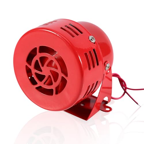 Bocina De Coche, Sirena Antiaérea Eléctrica De 12 V Para Automóvil Sirena De Seguridad De Emergencia Roja De Los Años 50 Para Automóvil, Caravana, Camión, Barco