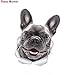 A/X Adesivo per Auto FTC-1084 Stickers murali Cane Frenchie Sorridente Adesivo 3D Bulldog Francese   per pareti, Automobili, Servizi igienici e Specchio