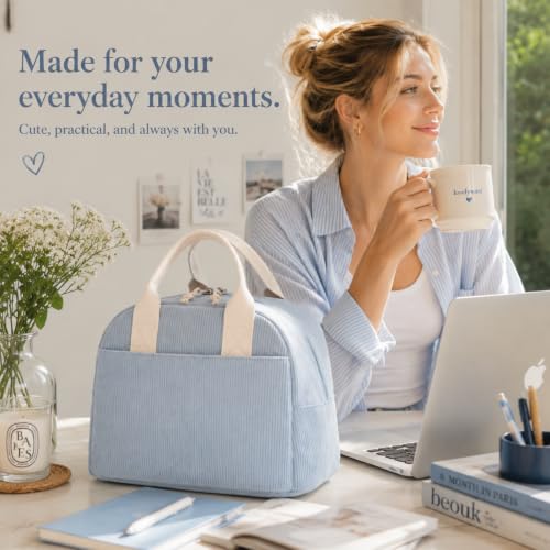 LOVELYWIND Floral Insulated Lunch Tote