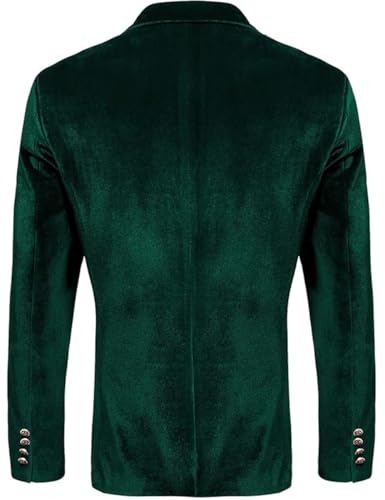 Mens Velvet Blazer Slim Fit Suit Velour Jacket One Button Blazer Solid Color Tuxedo Blazer Wedding Prom Dinner4