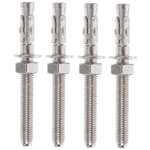 Cabilock 4pcs Stainless Steel Anchor Screws for Drywall Expansion Bolts Easy Install