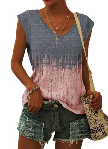 T Shirt Femme à Manches Courtes col V WNEEDU en coton stretch pour un look casual d'été