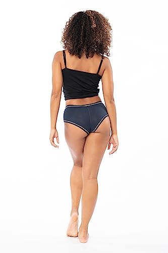 Image of Sexy Basics Women's Boyshort Boy Cut Style Cotton Stretch Panties | Multi Packs | Ultra-Soft Cotton Spandex Colors Underwear