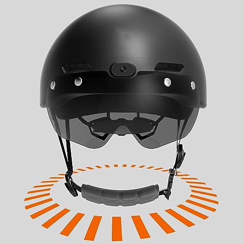 Casco con cámara integrado para ciclismo con talla ajustable de 54 a 63 cm 3
