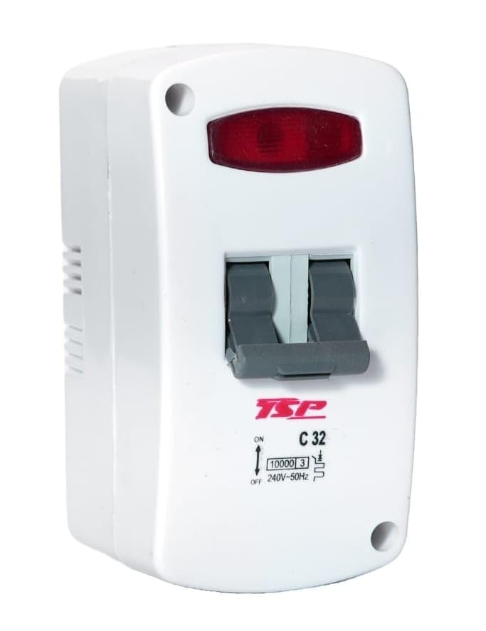 Wingwon 32 Amp Electric Home Safe Mini Mcb With Enclosure (White)-image-35