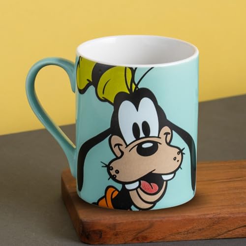Image of Clay Craft - Official Disney Mugs : Goofy Print, Fine Ceramic Coffee Mug, 360 Ml |Cartoon Character Gift Mug for Kids & Adults | Microwave & Dishwasher Safe