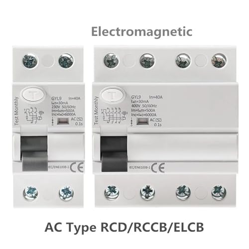 Interrupteur différentiel 4P 100A 100mA GYL9 AC pour protection tableau électrique - 3