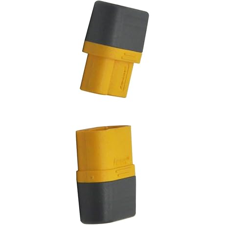 ELPART 5 Pair MR60 3.5mm 3-core Connector Plug with Protector Sheathed for RC Model