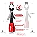 SAMSFX Fishing Knot Tying Tool, Multifunctional Fly Fshing Nippers, Quickly Tie Fishing Knots for Hooks, Lures and Flies, Fishing Clippers with Retractor (Oval Retractor, Red Knot Tool)